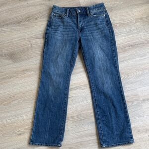 Talbots Women's Dark Blue Straight-Leg Jeans